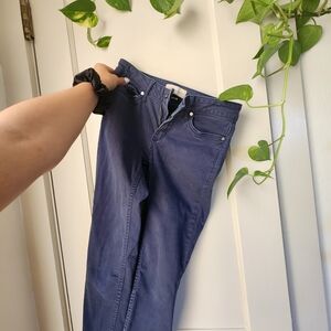 Stylish Blue Women's Cropped Pants